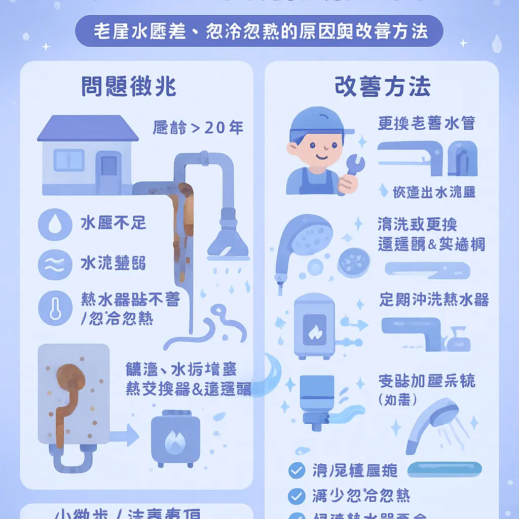熱水器水壓不足如何改善 - 省水蓮蓬頭