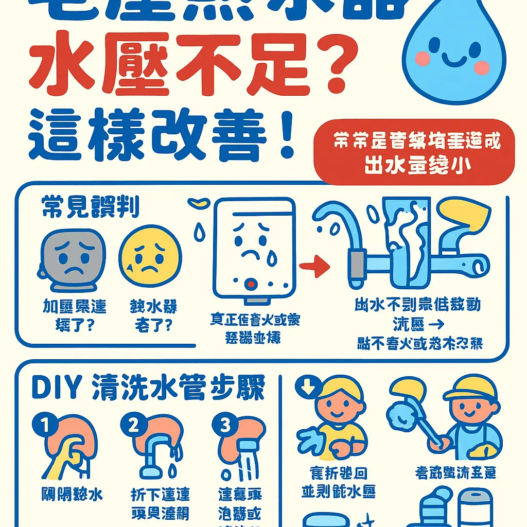 熱水器水壓不足如何改善 - 老屋