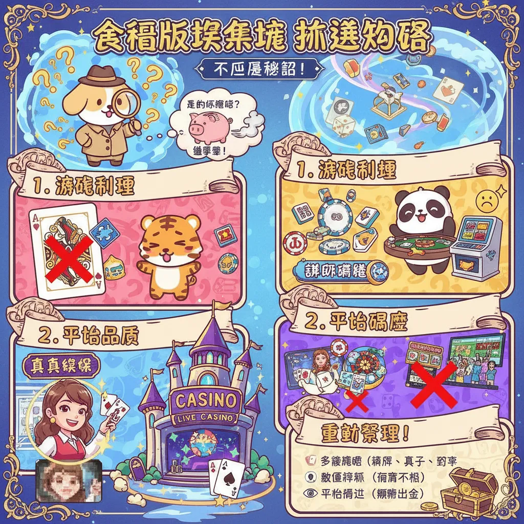 現金版娛樂城怎麼挑？