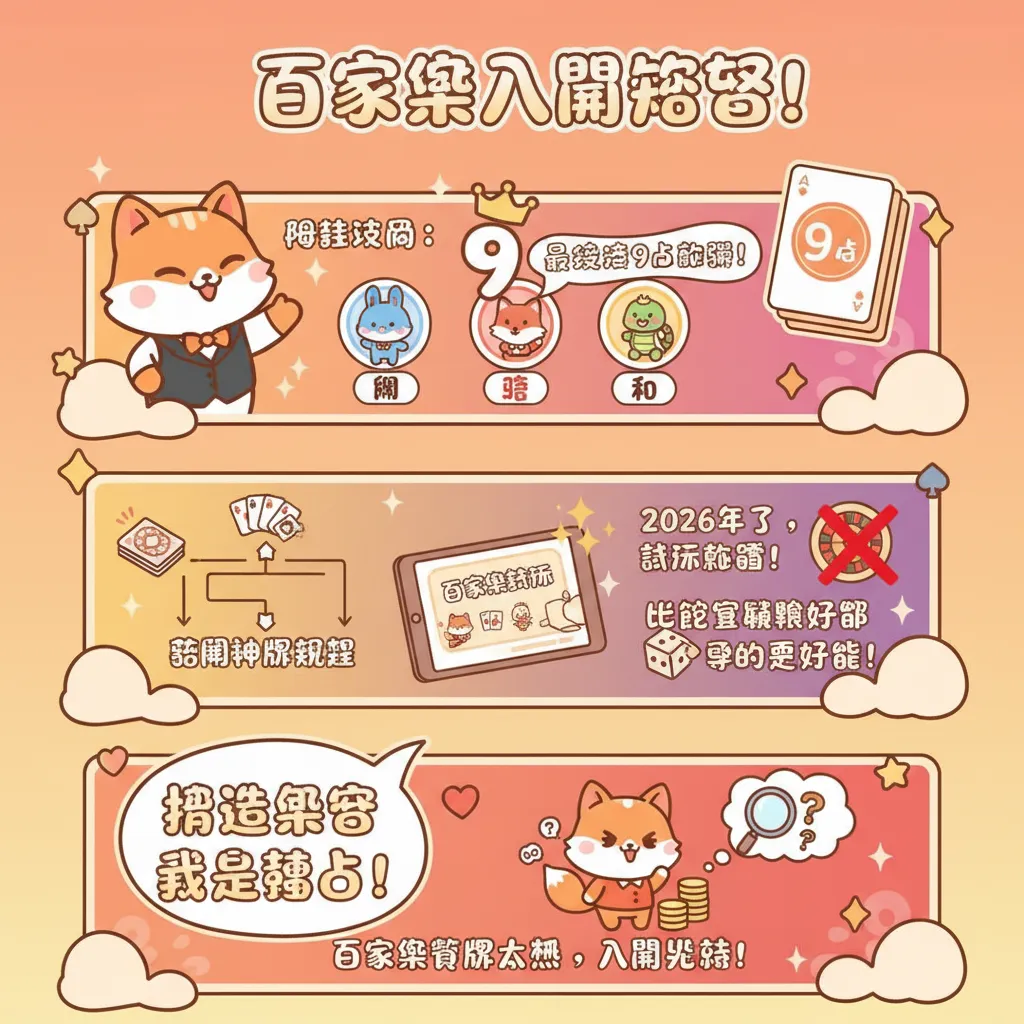 百家樂娛樂城入門：掌握基礎規則與投注策略