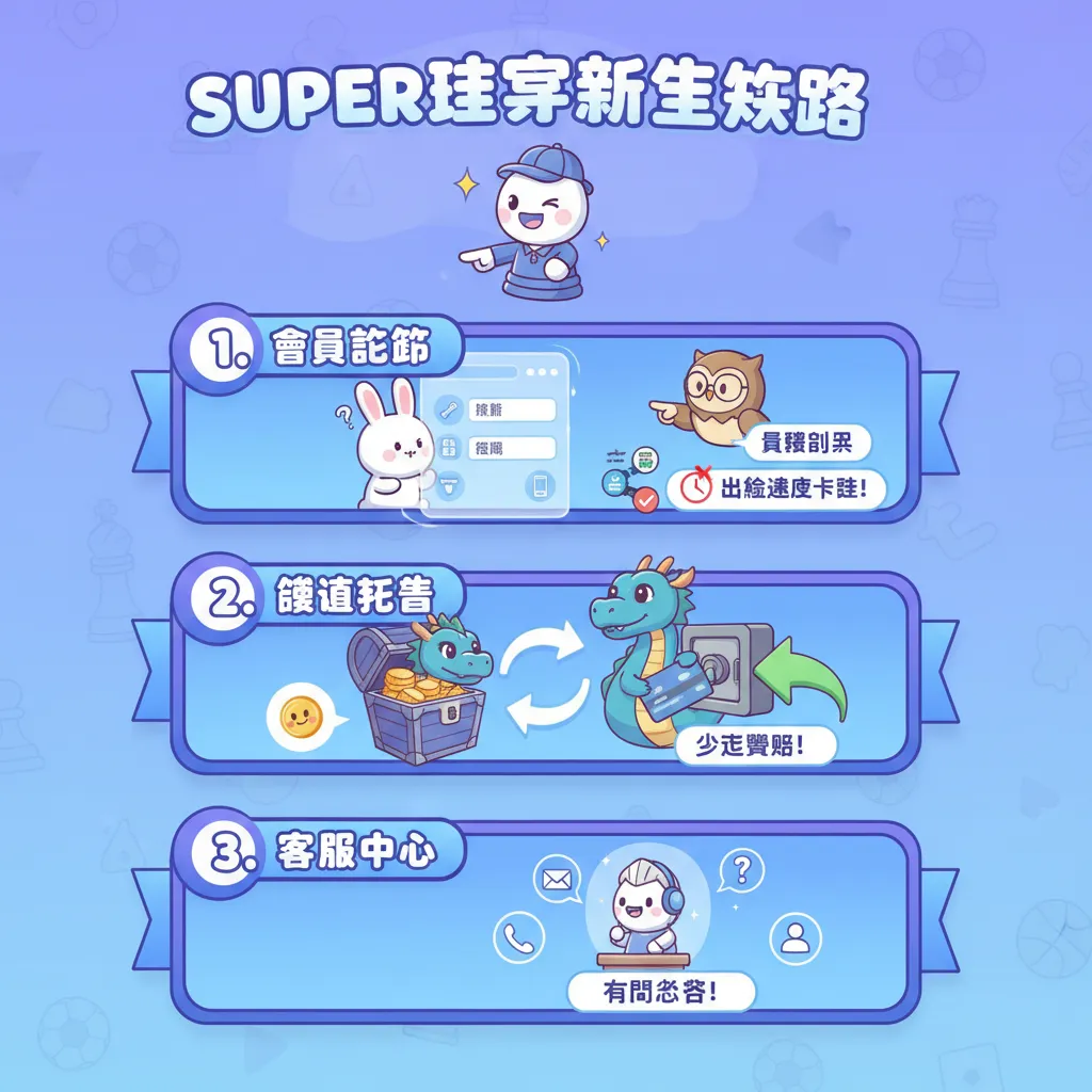 想玩Super體育？新手必看：從會員系統到儲值託售的完整指南
