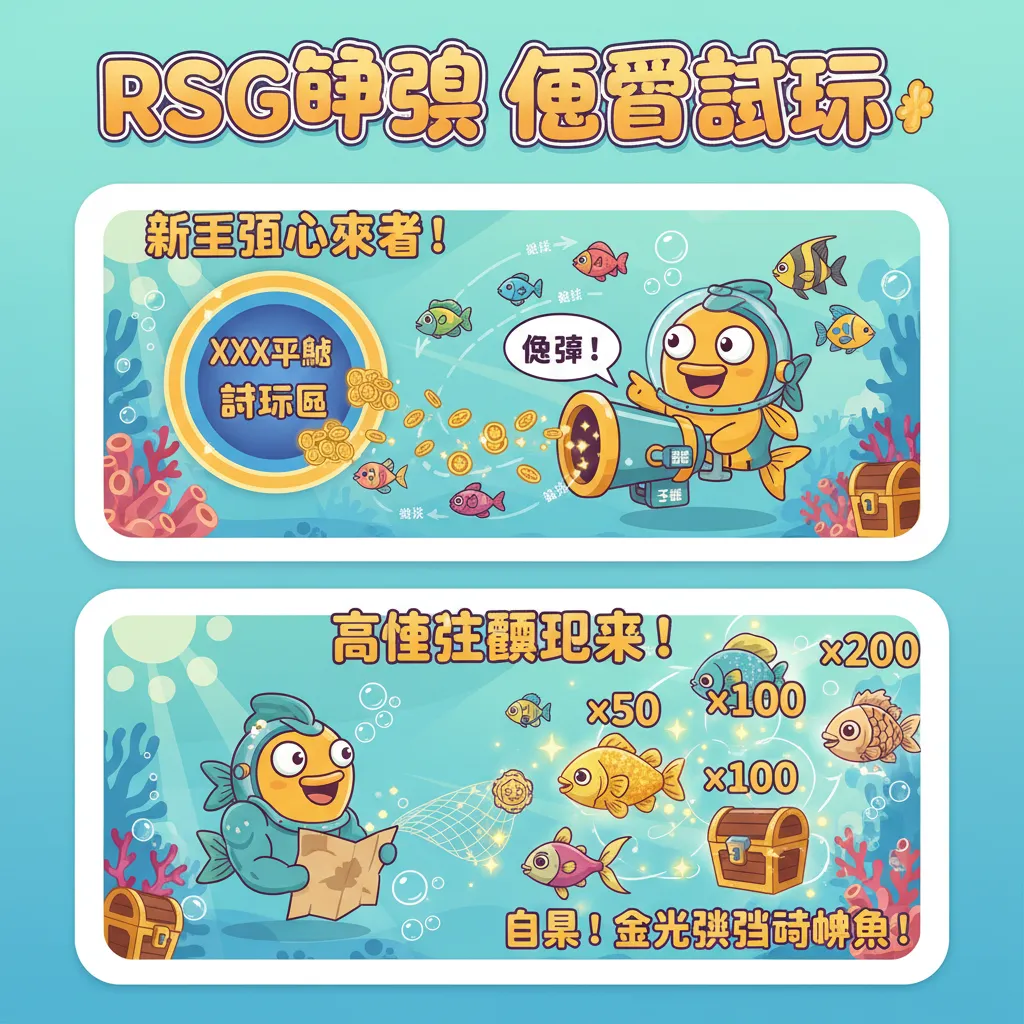 體驗RSG捕魚免費試玩與特殊魚種倍率獎勵