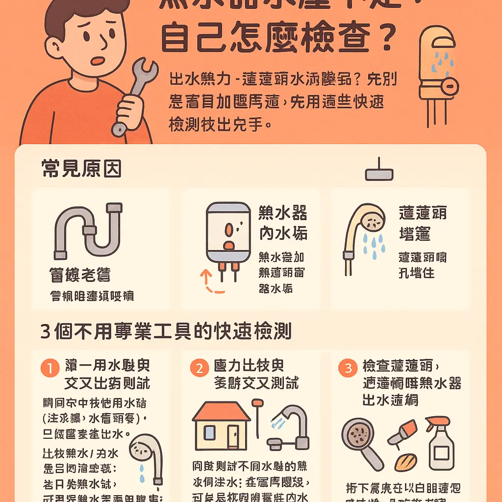 熱水器水壓不足如何改善 - 熱水器