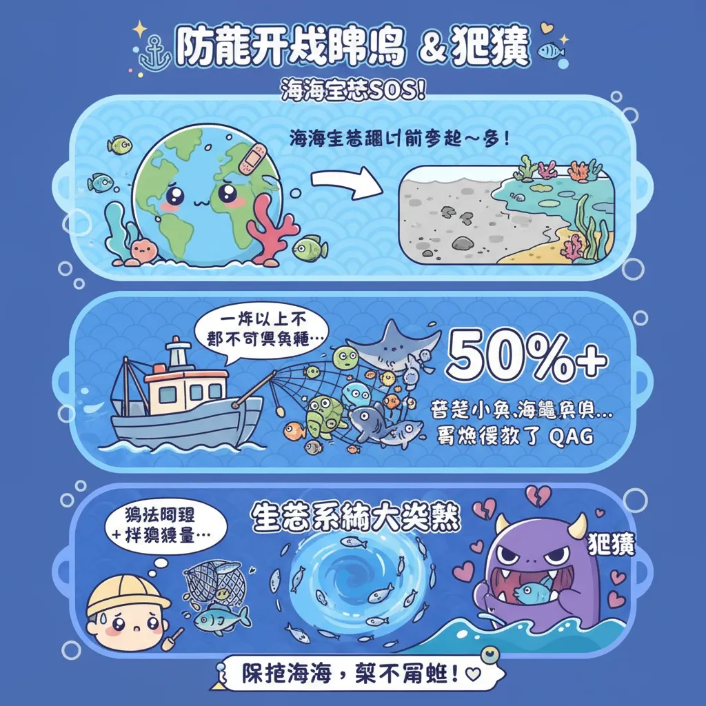 防範非法捕魚與混獲：守護海洋生物多樣性的關鍵