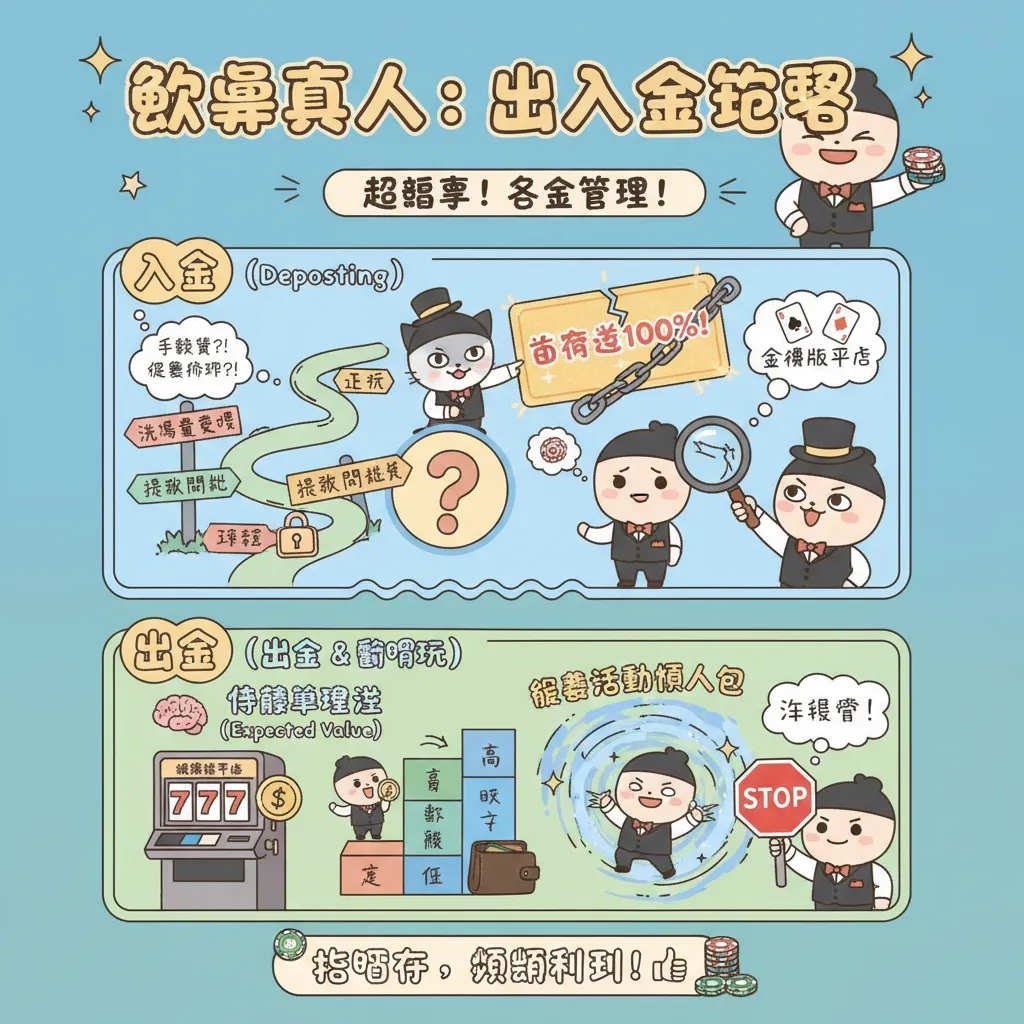 線上博弈出入金攻略：掌握博弈期望值與優惠活動懶人包
