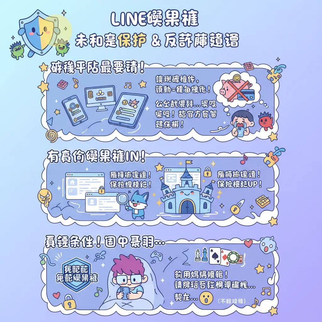 LINE娛樂城未成年保護機制與反詐騙宣導